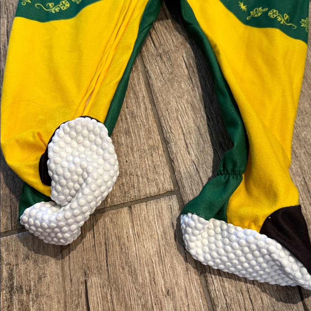 Green and Yellow Buddy the Elf Costume Footie - Picture 3 of 3
